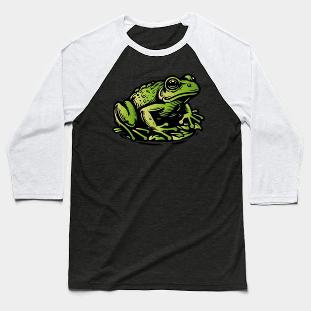 Frog Baseball T-Shirt by ArtFactoryAI